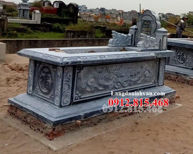Mộ đá hậu bành đẹp - Mẫu mộ bành, mộ hậu bành đẹp chuẩn phong thủy