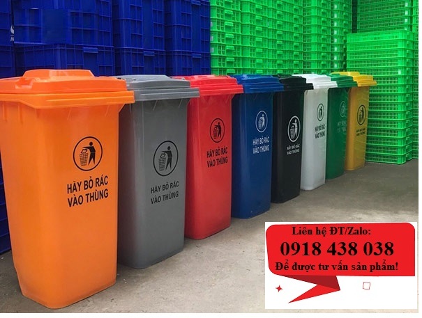 Phân phối thùng rác 240l, thùng rác công cộng 240l số lượng lớn