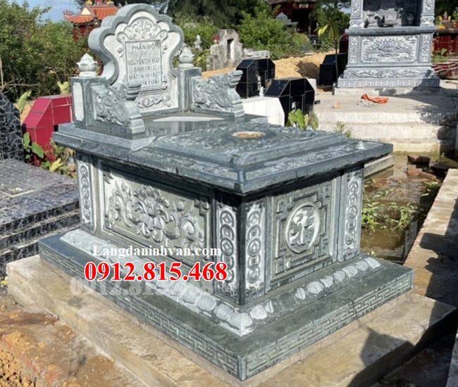 Mộ tam sơn đá - Mẫu mộ đá tam sơn đẹp chế tác tại Ninh Bình