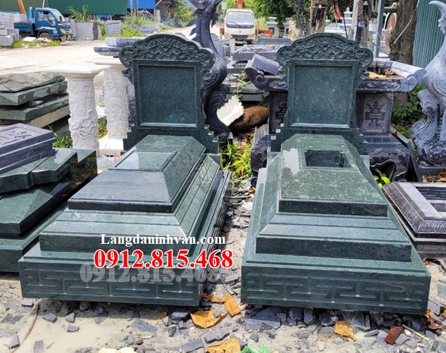 100 Mẫu mộ tam sơn đá xanh rêu đẹp - Xây mộ đá tam sơn đơn giản đẹp