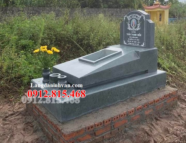 100 Mẫu mộ tam sơn đá xanh rêu đẹp - Xây mộ đá tam sơn đơn giản đẹp