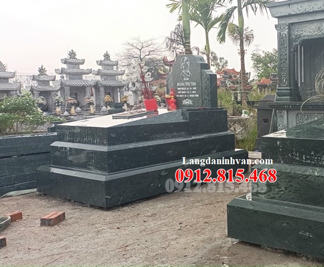 100 Mẫu mộ tam sơn đá xanh rêu đẹp - Xây mộ đá tam sơn đơn giản đẹp