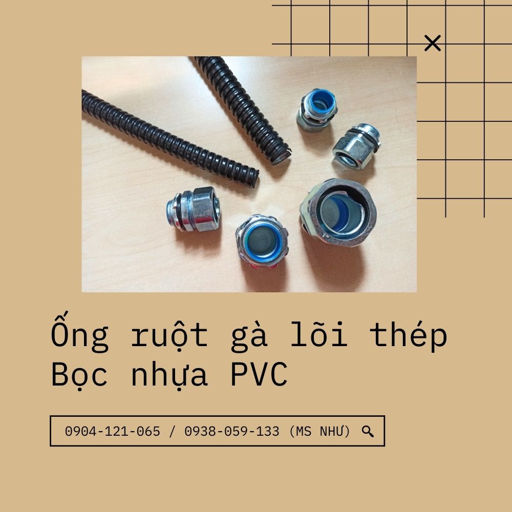 Ống ruột gà lõi thép / Ống thép mềm bọc nhựa