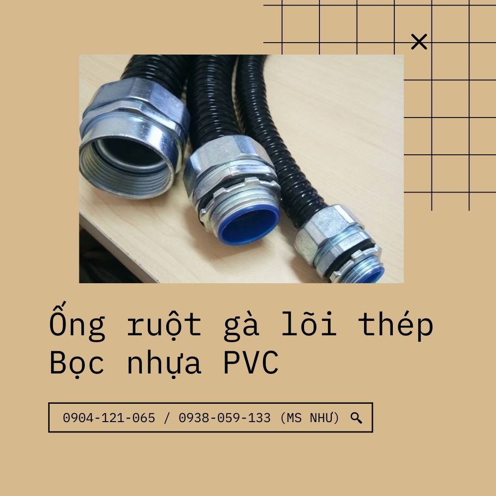Ống ruột gà lõi thép / Ống thép mềm bọc nhựa