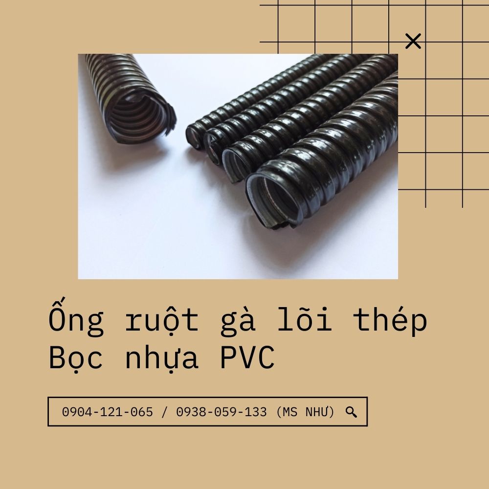 Ống ruột gà lõi thép / Ống thép mềm bọc nhựa