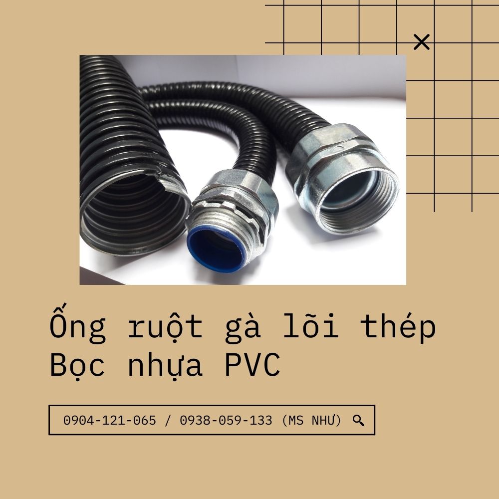 Ống ruột gà lõi thép / Ống thép mềm bọc nhựa