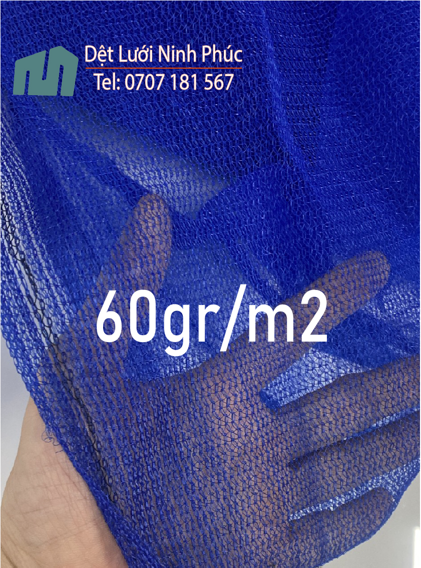 Lưới chắn bụi hdpe màu xanh 60g, 70g, 80g, 100g