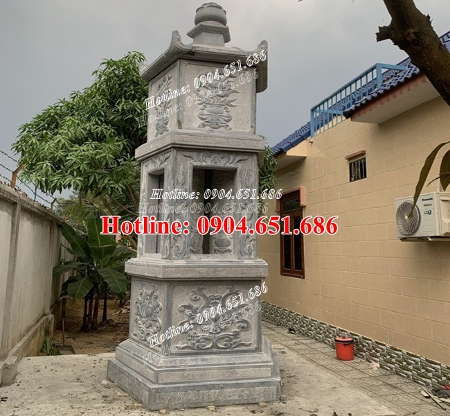 Xây tháp đựng tro cốt bằng đá khối đẹp tại Tp Hồ Chí Minh
