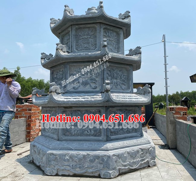 Xây tháp đựng tro cốt bằng đá khối đẹp tại Tp Hồ Chí Minh
