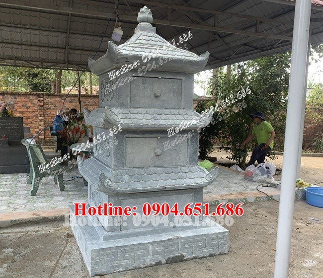 Xây tháp đựng tro cốt bằng đá khối đẹp tại Tp Hồ Chí Minh