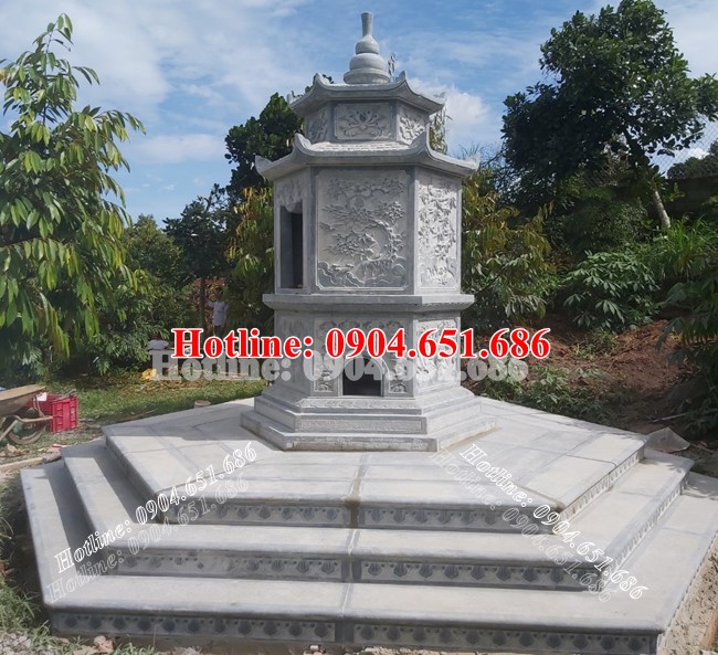 Xây tháp đựng tro cốt bằng đá khối đẹp tại Tp Hồ Chí Minh