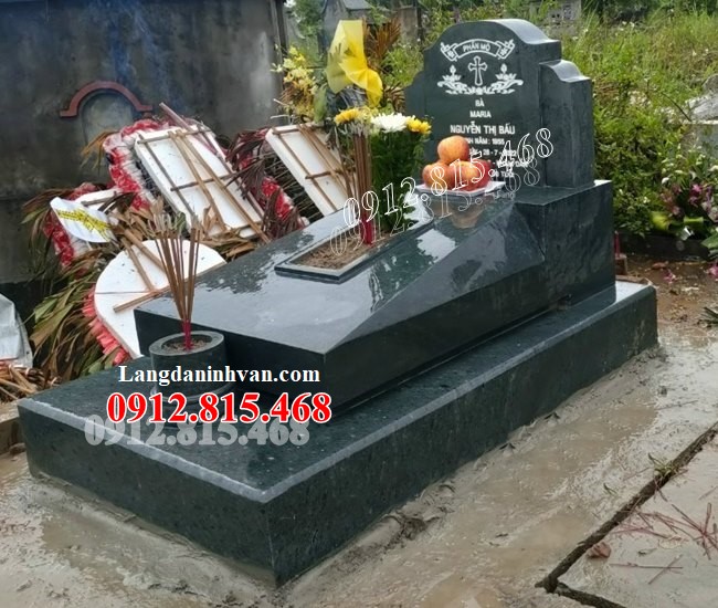 Quảng Nam bán mẫu mộ đá công giáo đẹp 925 - Mộ đạo Quảng Nam đẹp