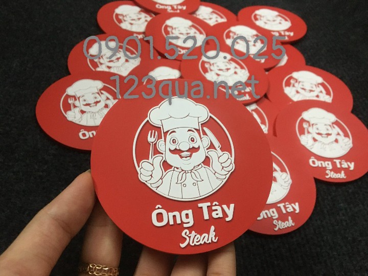 Cơ sở sản xuất lót ly in logo theo yêu cầu