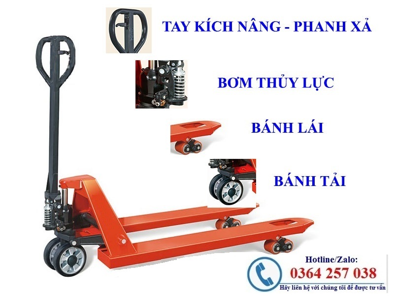 Xe nâng tay thấp 2.5-5 tấn chính hãng giá rẻ