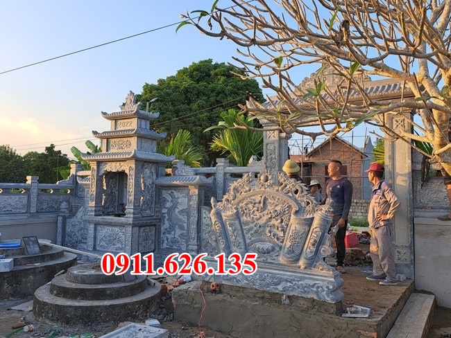 Mẫu củng kì đài thờ thờ đá tự nhiên nguyên khối cao cấp tại Trà Vinh 7