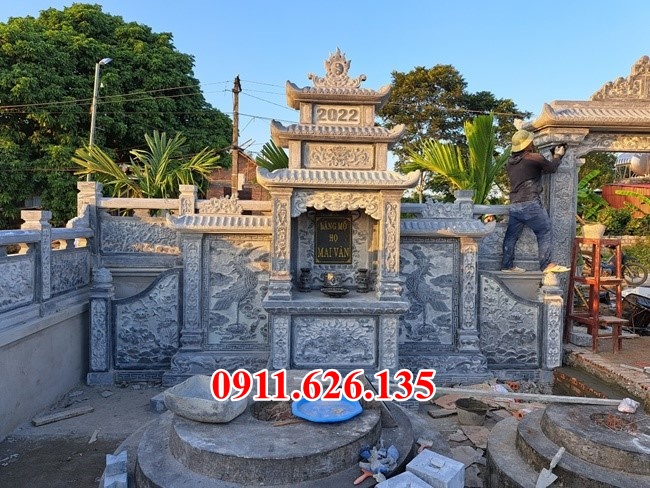 Mẫu củng kì đài thờ thờ đá tự nhiên nguyên khối cao cấp tại Trà Vinh 7
