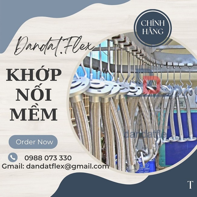 Khớp nối mềm kim loại,khớp nối mềm inox 316, khớp nối inox chống rung