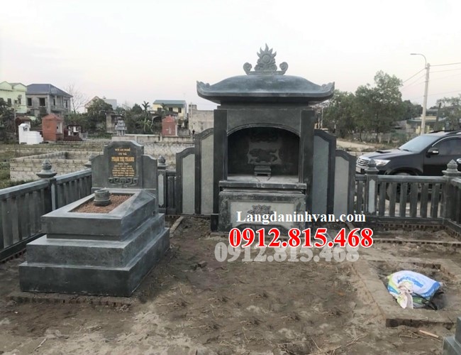 Mẫu mộ đá tam cấp đẹp bán tại Bắc Giang 98BG - Mộ đá đẹp Bắc Giang