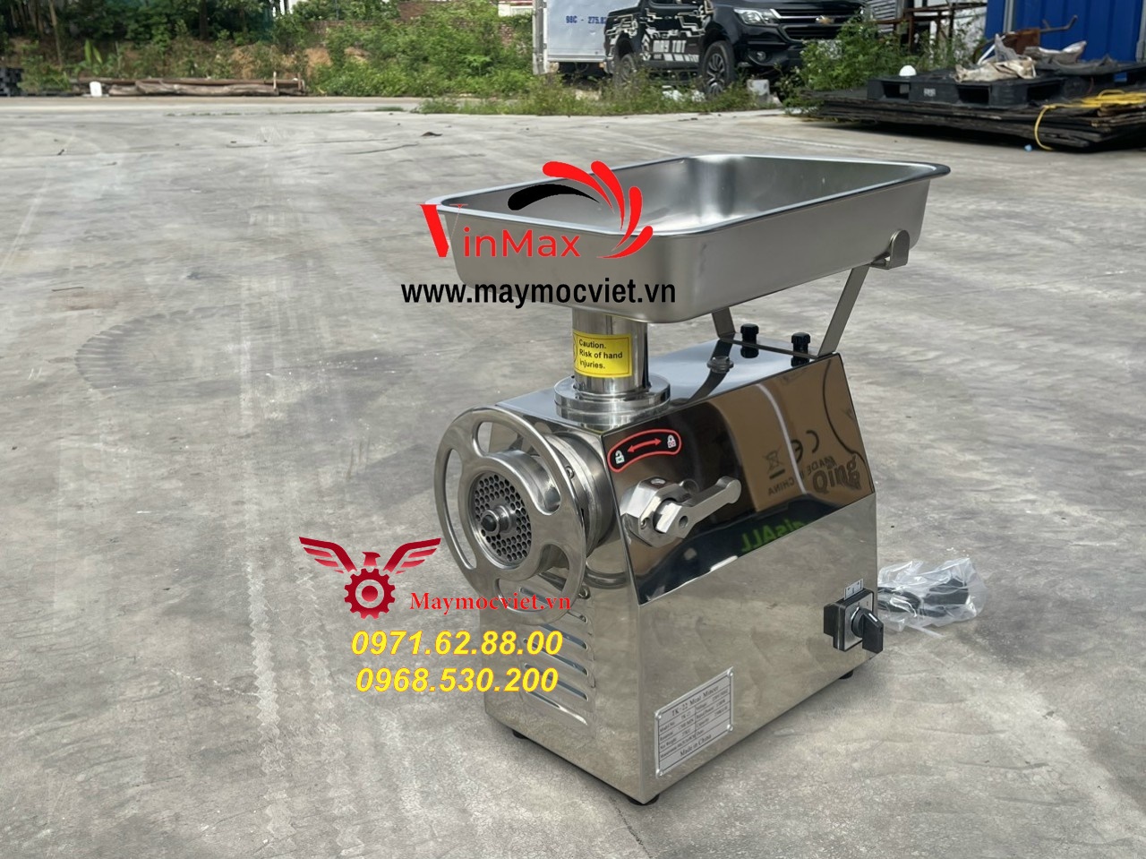 Máy đùn thịt công nghiệp chất liệu inox 304 hàng cao cấp 2023