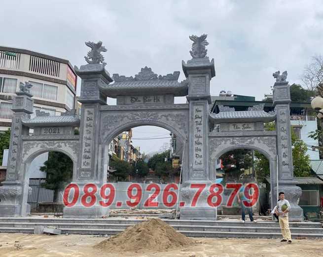 Mẫu cổng nhà bằng đá đẹp bán Đồng Tháp - Cổng đá trước sân nhà thờ