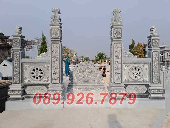 Cổng lăng mộ đá - Mẫu cổng khu nghĩa trang đẹp bằng đá bán Tây Ninh