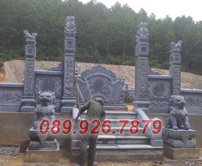 Mẫu cổng đá chùa đình miếu bán Vĩnh Long, Cổng đá trước sân nhà