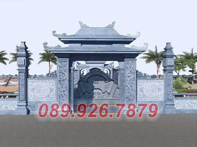 Mẫu cổng đá chùa đình miếu bán Vĩnh Long, Cổng đá trước sân nhà