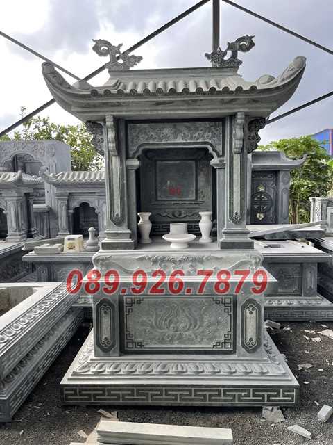 Miếu thờ đá - Mẫu miếu thờ tro cốt ngoài trời 2 mái bán Bình Định