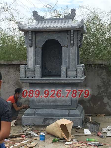 Miếu thờ đá - Mẫu miếu thờ tro cốt ngoài trời 2 mái bán Bình Định