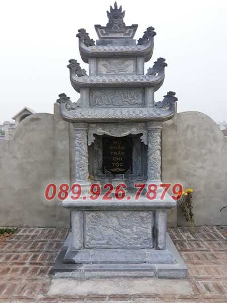 Miếu thờ đá - Mẫu miếu thờ tro cốt ngoài trời 2 mái bán Bình Định