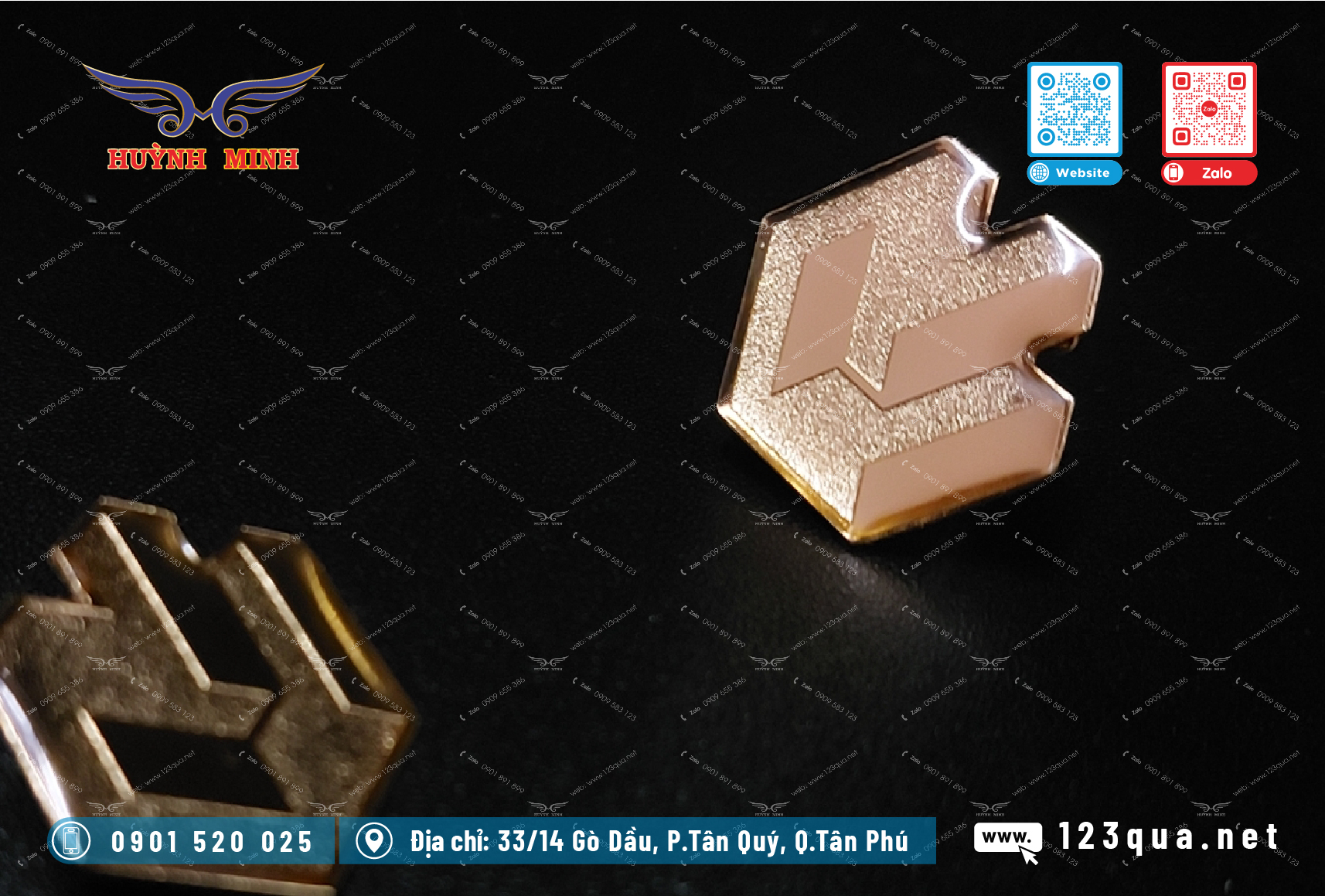 Cơ sở sản xuất huy hiệu cài áo, logo, pin nhựa theo yêu cầu