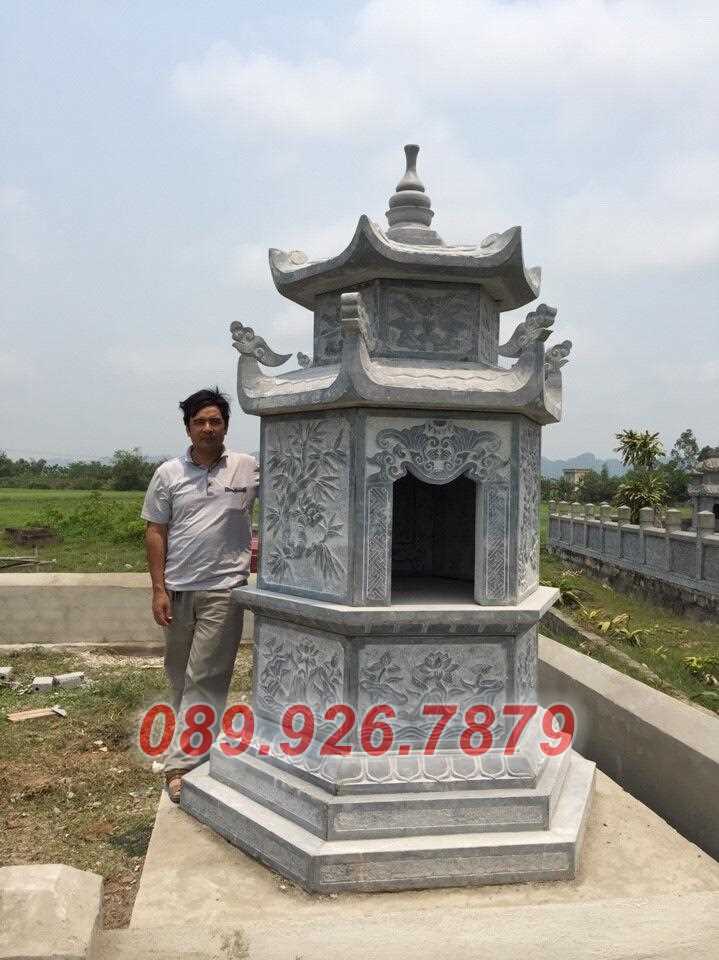 Mộ tháp đá - Mẫu tháp mộ đá để tro cốt sư trụ trì bán Bình Thuận