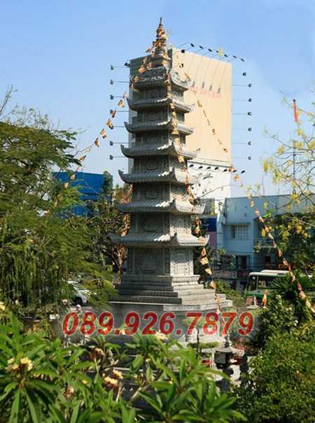 Mộ tháp đá - Mẫu tháp mộ đá để tro cốt sư trụ trì bán Bình Thuận