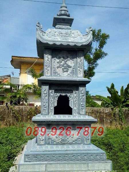 Mậu mộ tháp đá để tro cốt gia đình đẹp bán Bến tre - Tháp mộ đá sư