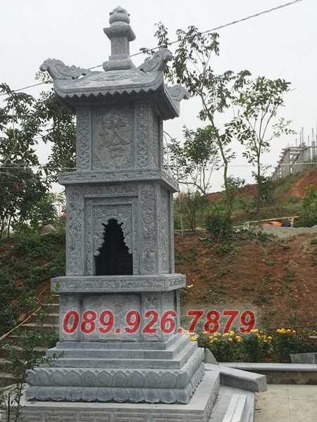 Mẫu mộ tháp đá phật giáo đẹp bán Cà Mau - Tháp mộ đá lục giác đẹp