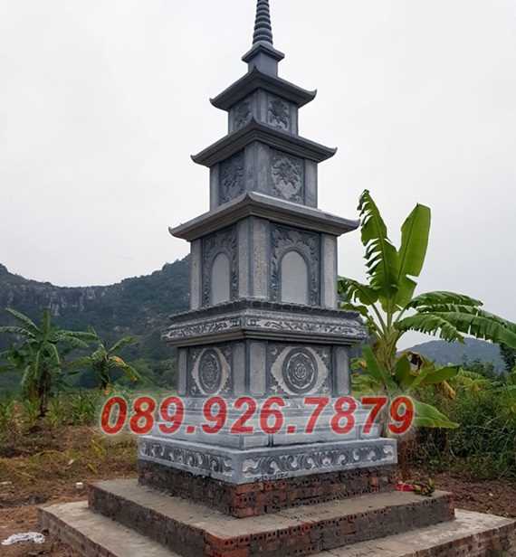 Mẫu mộ tháp đá phật giáo đẹp bán Cà Mau - Tháp mộ đá lục giác đẹp