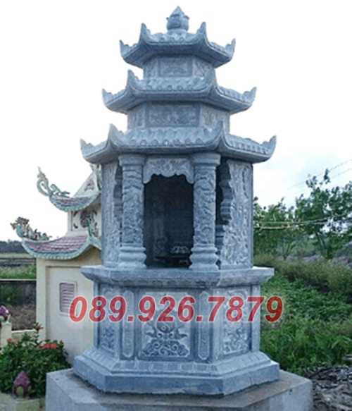 Mẫu mộ tháp đá phật giáo đá bán Vĩnh Long - Mẫu tháp mộ để tro cốt