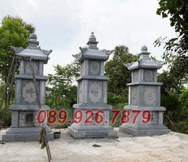 Mẫu mộ tháp đá để tro cốt sư trụ trì - Tháp mộ đá phật giáo đẹp