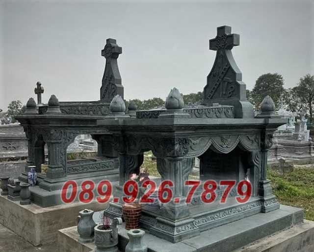 Lăng mộ đá - Mẫu lăng mộ đá quây , đá tam sơn đẹp bán Quảng Ngãi