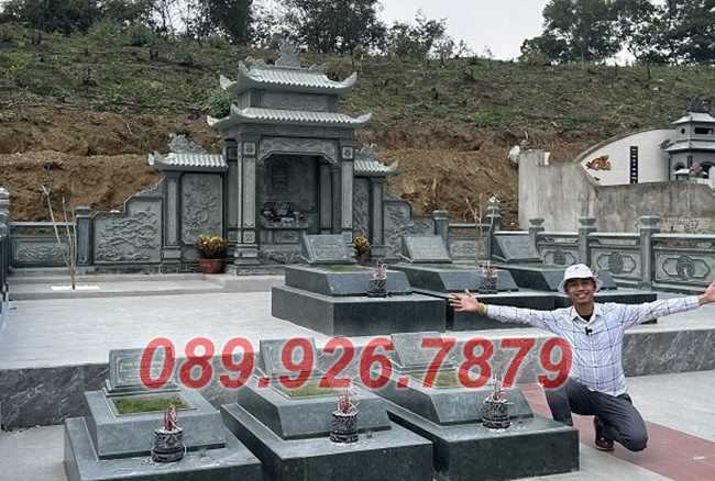 Lăng mộ đá trắng - Mẫu lăng mộ đá gia đình, dòng họ đẹp bán An Giang