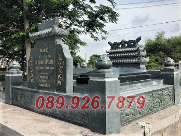 Những mẫu lăng mộ đôi đá xanh rêu ấn độ đẹp bán Hậu Giang