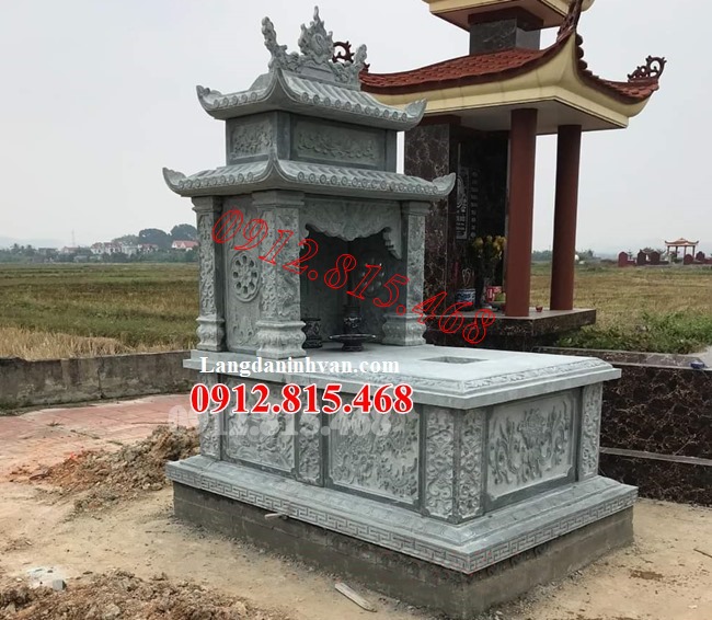 Mẫu mộ đá khối đẹp bán tại Huế 750TTH - Mộ đá tại Huế đẹp
