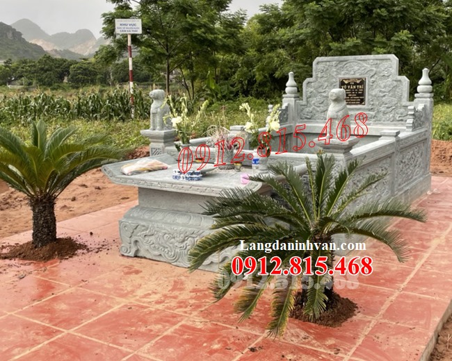 Mẫu mộ đá khối đẹp bán tại Huế 750TTH - Mộ đá tại Huế đẹp