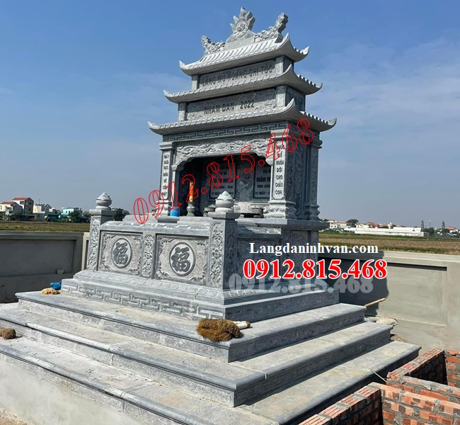 Mẫu mộ đá khối đẹp bán tại Huế 750TTH - Mộ đá tại Huế đẹp