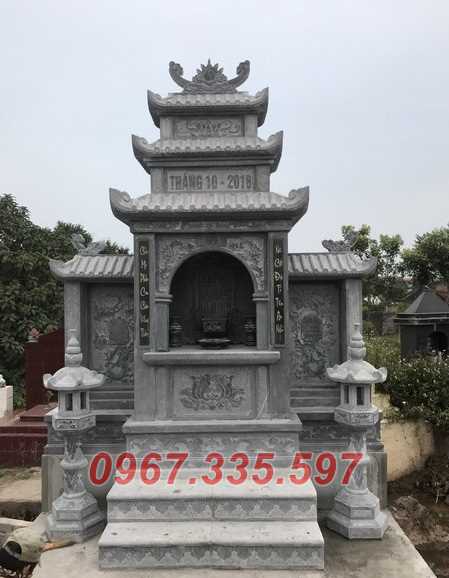 Lăng thờ đá - Mẫu lăng thờ gia đình bằng đá xanh đẹp bán Khánh Hòa