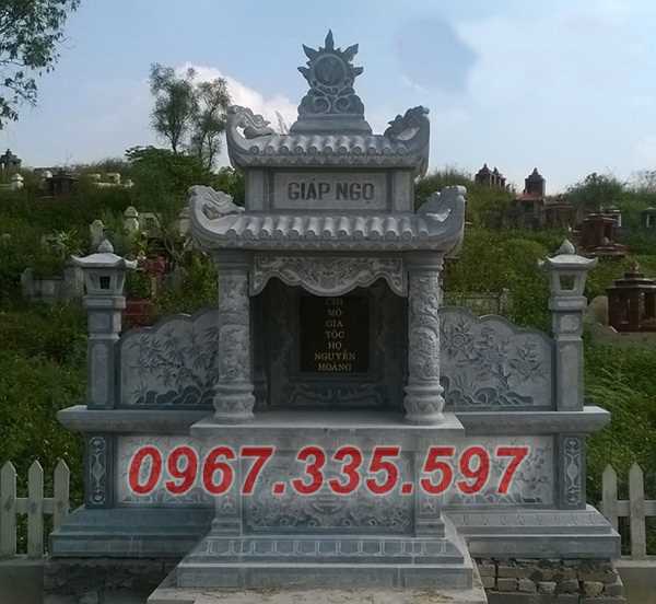 Lăng thờ đá - Mẫu lăng thờ gia đình bằng đá xanh đẹp bán Khánh Hòa