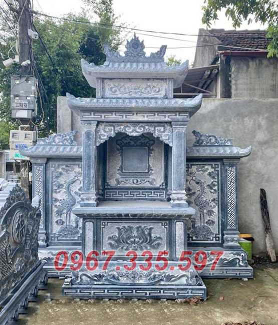 Lăng thờ đá - Mẫu lăng thờ gia đình bằng đá xanh đẹp bán Khánh Hòa