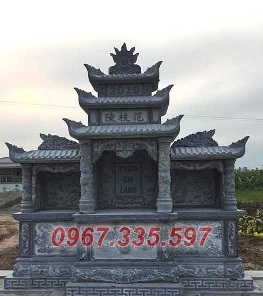 Lăng thờ đá - Mẫu lăng thờ gia đình bằng đá xanh đẹp bán Khánh Hòa