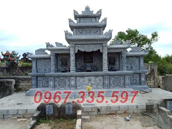 Lăng thờ đá - Mẫu lăng thờ dòng họ bằng đá xanh đẹp bán Đắk Nông