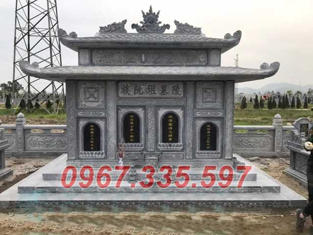 Lăng thờ đá - Mẫu lăng thờ tổ tiên bằng đá trắng tự nhiên đẹp bán Đắk